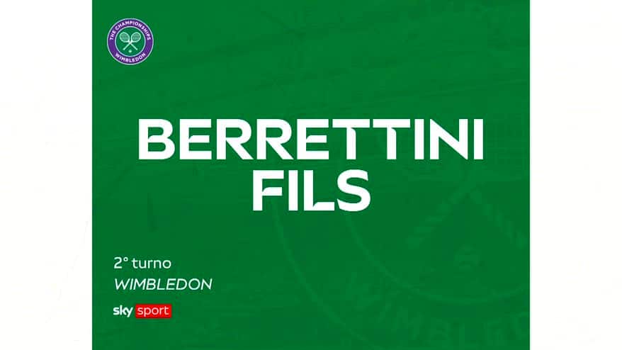 Berrettini-Fils: highlights Wimbledon. VIDEO