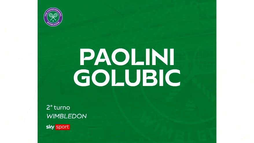 Paolini-Golubic: highlights Wimbledon. VIDEO
