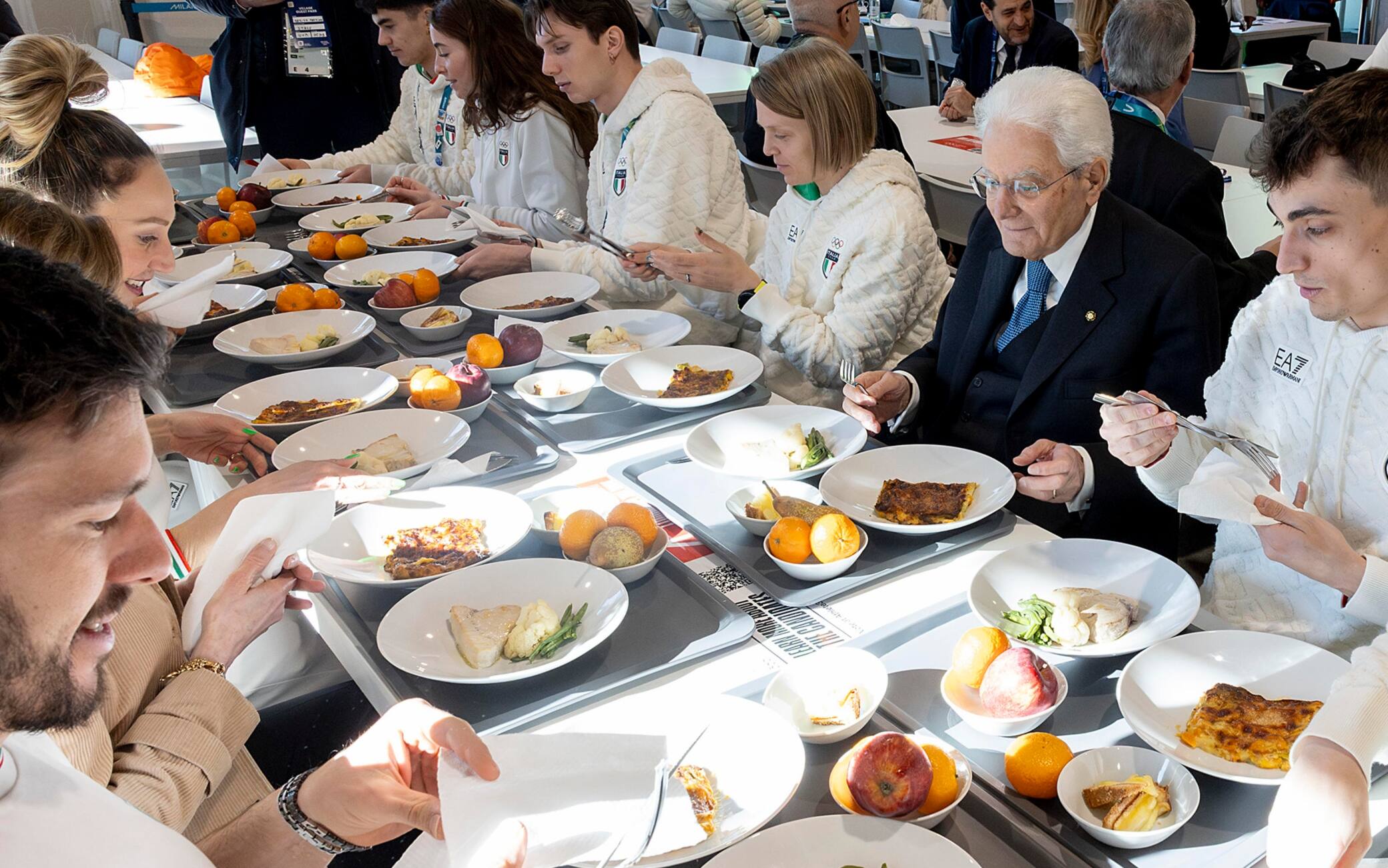 Olimpiadi Milano Cortina 2026, Mattarella visita il Villaggio olimpico. Foto