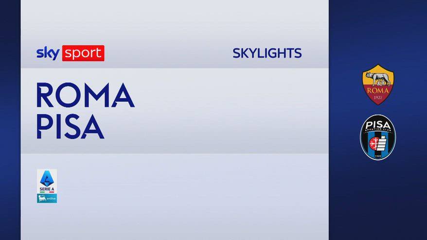 Roma-Pisa 3-0: gol e highlights