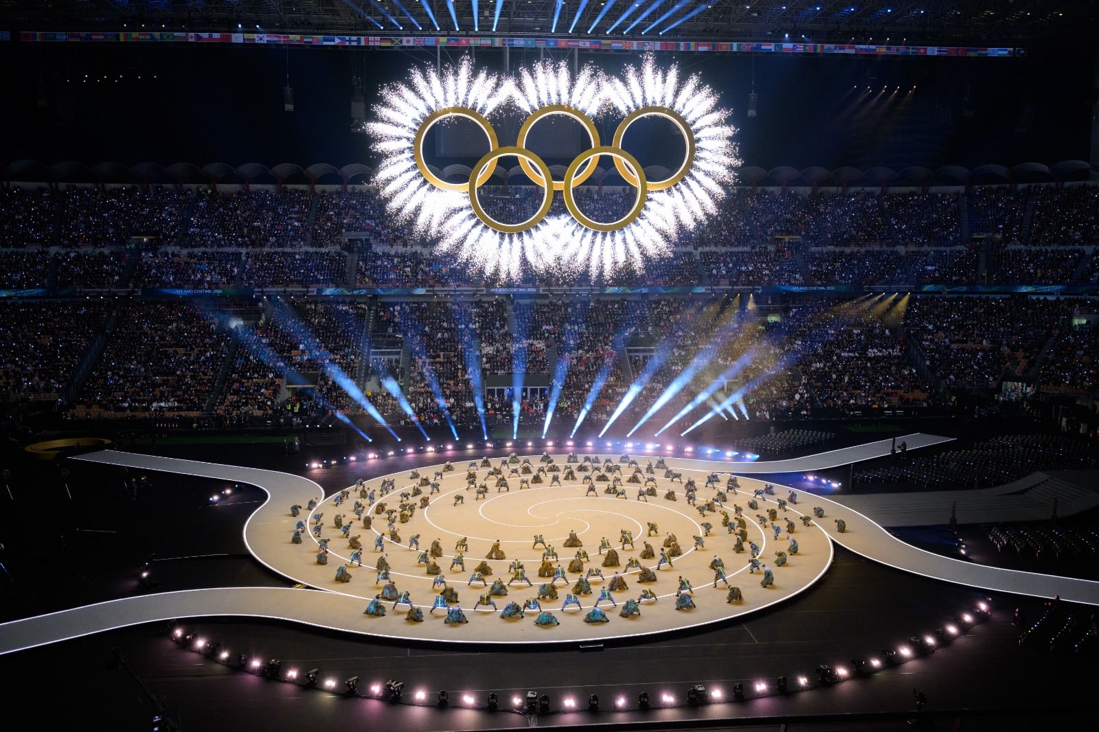 I cinque cerchi sopra San Siro