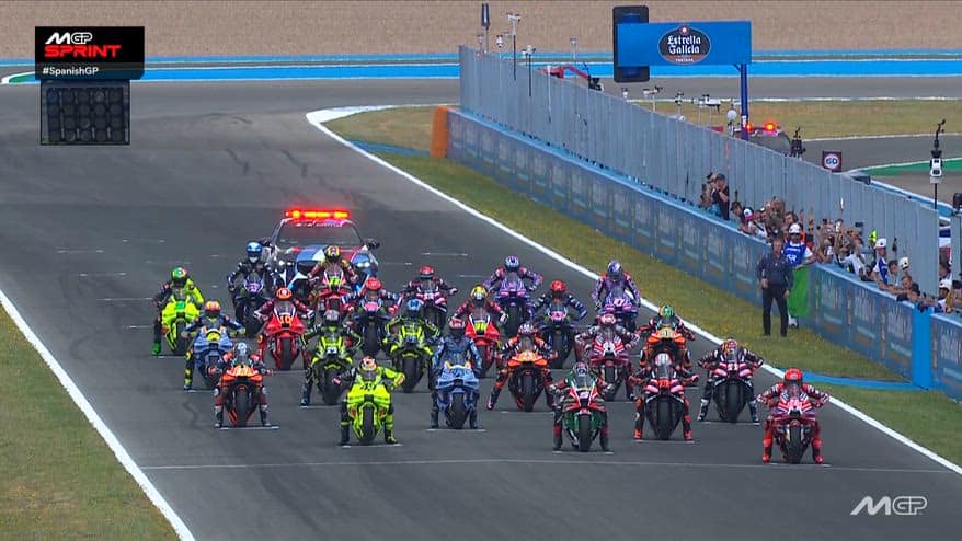 MotoGP Jerez, partenza e primo giro Gara Sprint