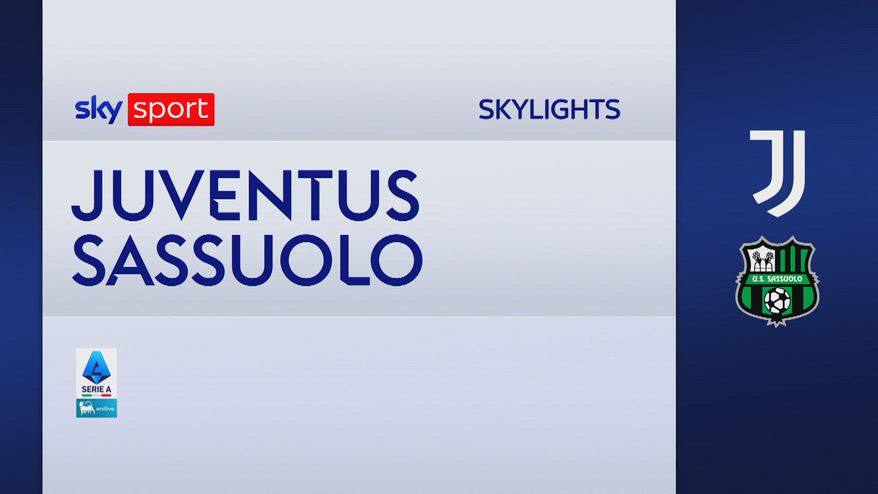 Juventus-Sassuolo 1-1: gol e highlights