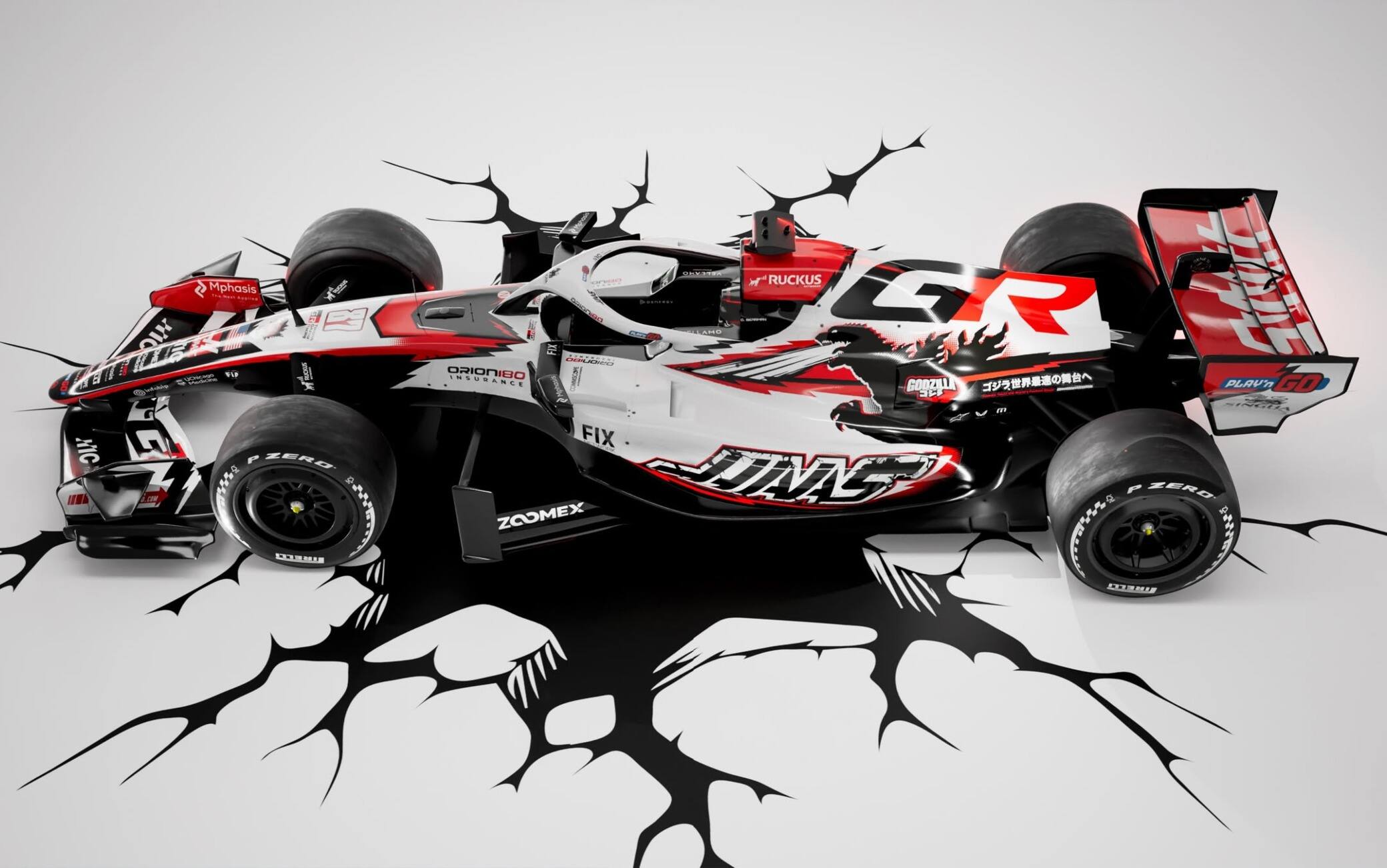 F1, Haas presenta livrea speciale con Godzilla per il GP del Giappone a Suzuka
