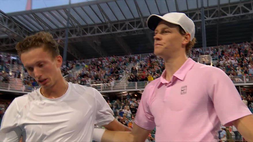 Sinner vince l'Atp Miami: il match point con Lehecka