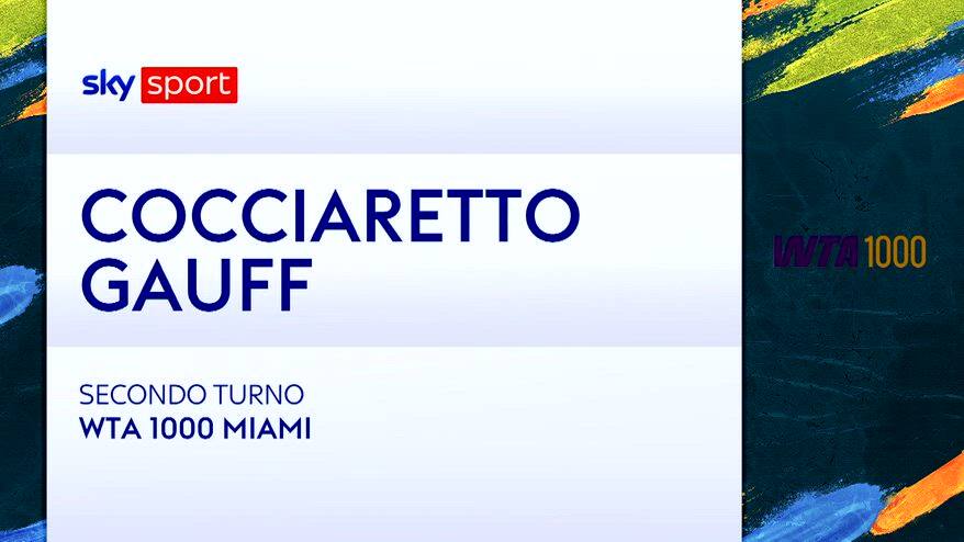 Cocciaretto-Gauff: highlights Wta Miami