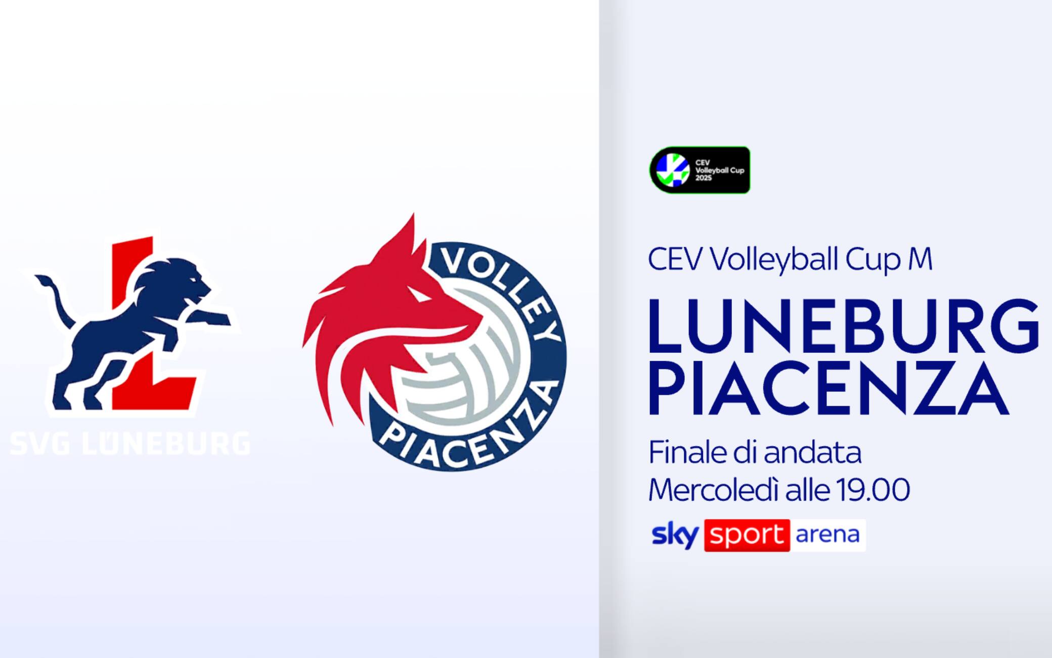 Finale andata Coppa Cev, Luneburg-Piacenza alle 19 su Sky