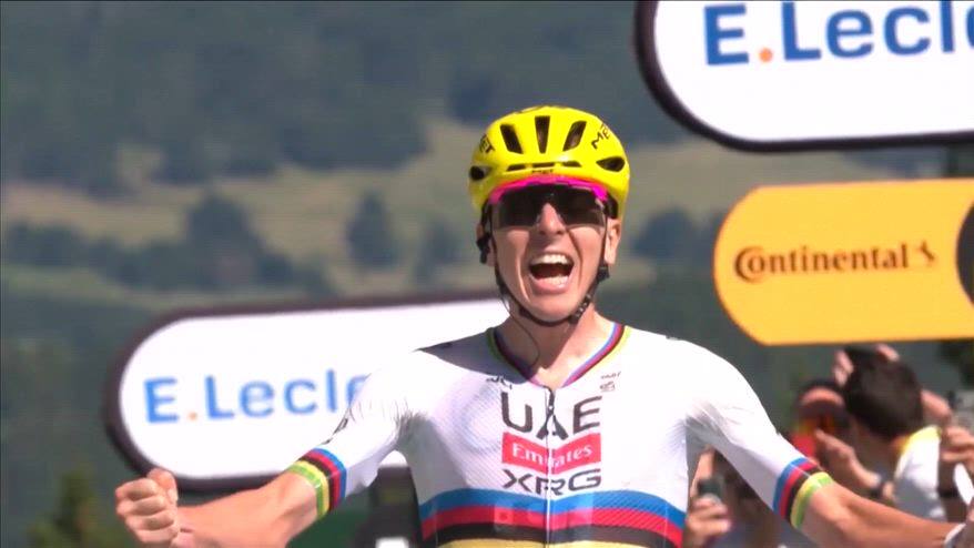 Tour de France, tappa e maglia per Pogacar