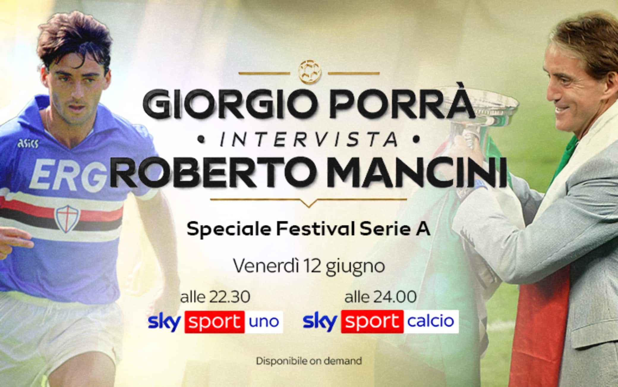 "Giorgio Porrà intervista Roberto Mancini", la nuova produzione originale di Sky Sport