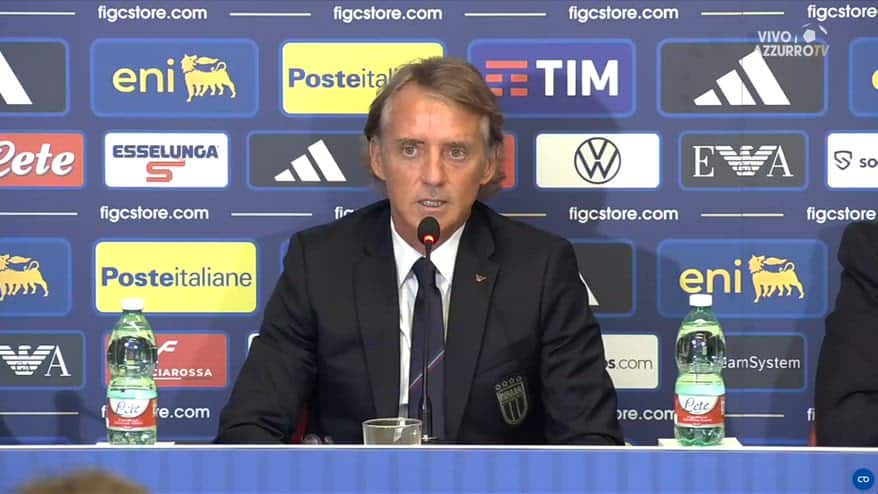 Conferenza Mancini: "Mondiale? Italia squadra da battere"