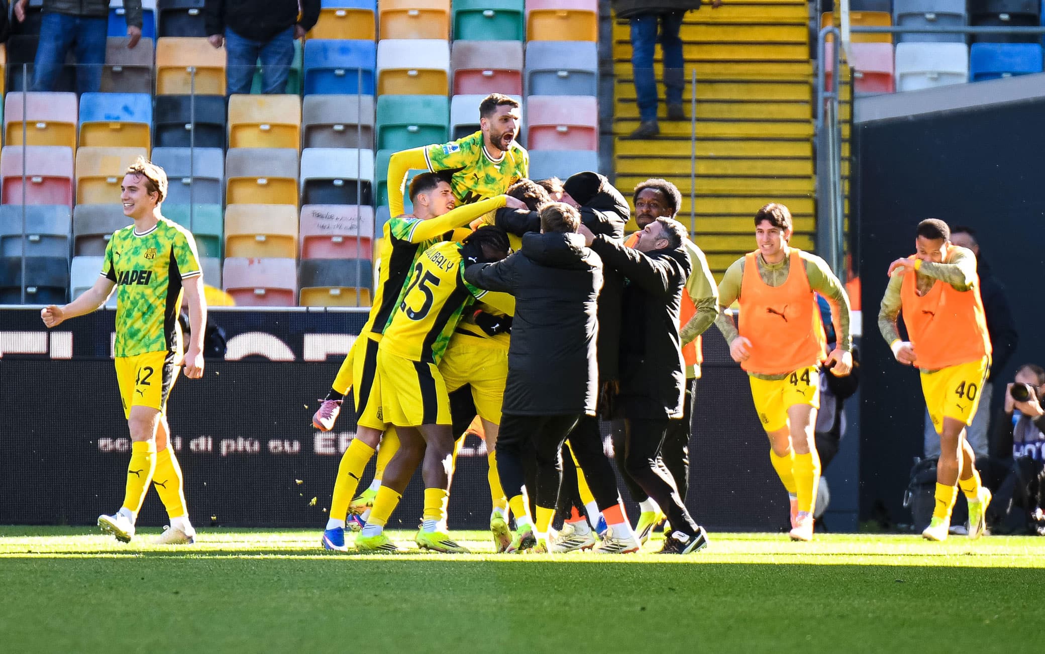 Udinese-Sassuolo 1-2, i gol di Laurienté e Pinamonti firmano la rimonta
