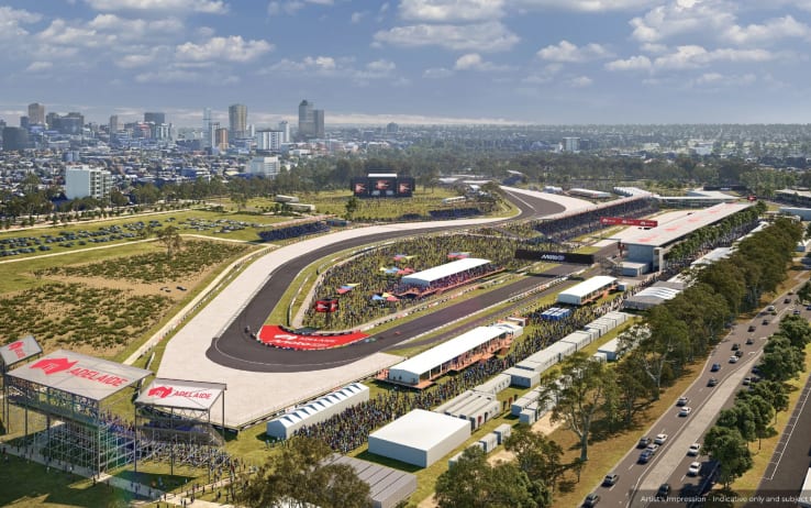 MotoGP ad Adelaide dal 2027: le prime immagini del circuito cittadino. FOTO-VIDEO