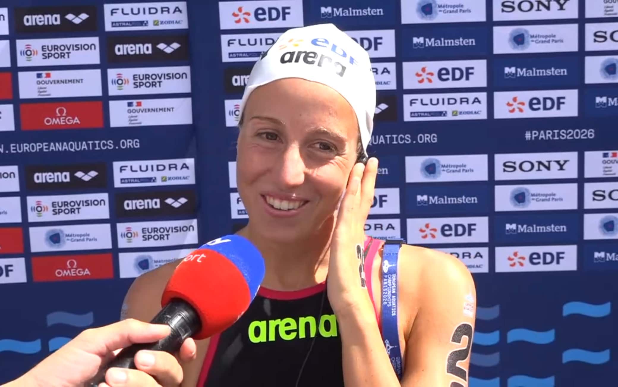 Taddeucci oro nella 5km agli Europei di nuoto: "Non pensavo di vincere"