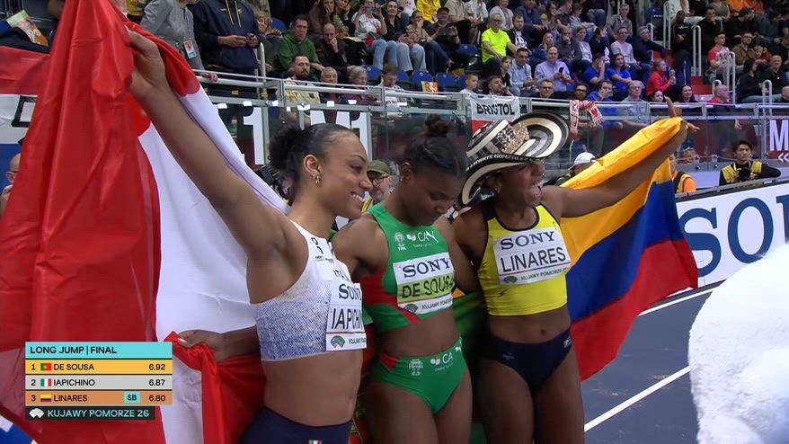 Mondiali atletica, Iapichino è argento nel salto in lungo