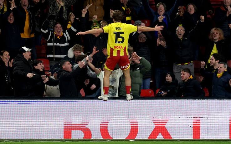 Bove, notte speciale: ha segnato il primo gol col Watford in Championship. VIDEO