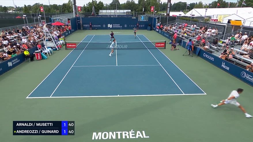 Musetti/Arnaldi-Andreozzi/Guinard: highlights Atp Montreal