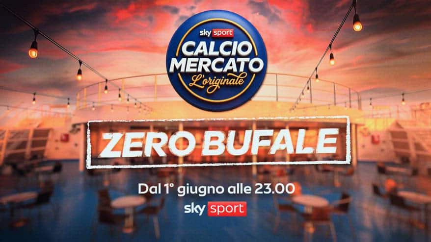 Calciomercato-L'Originale, dal 1° giugno su Sky