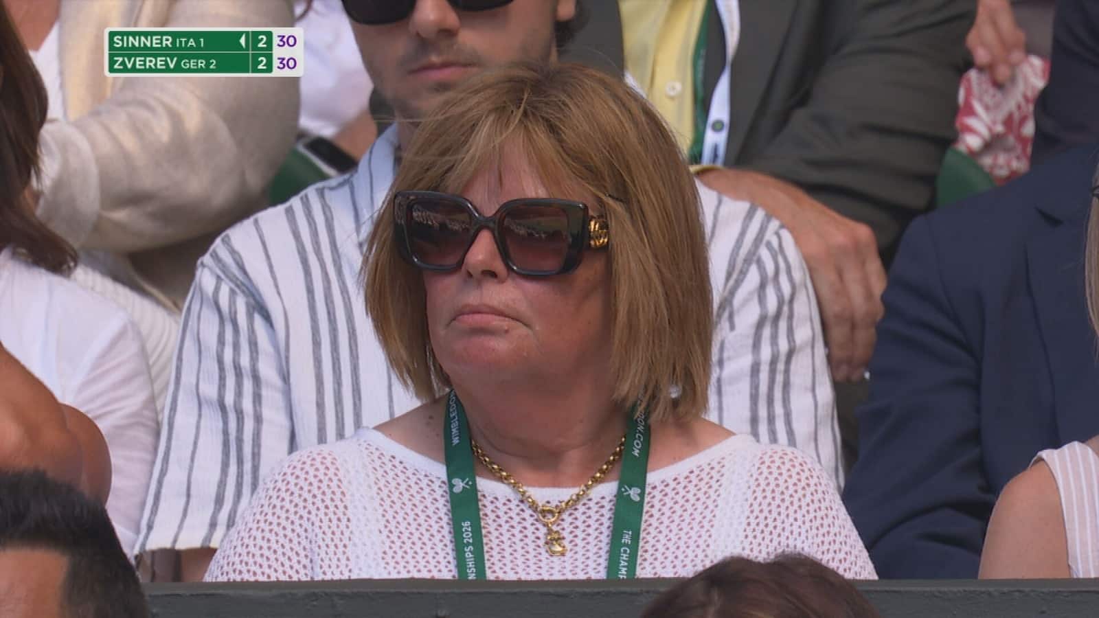 SONEGO-SHELTON 6-3, 1-6, 2-2 LIVE