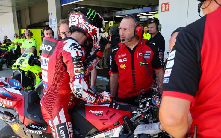 Bagnaia, problema tecnico sulla Ducati e ritiro nel GP Spagna a Jerez