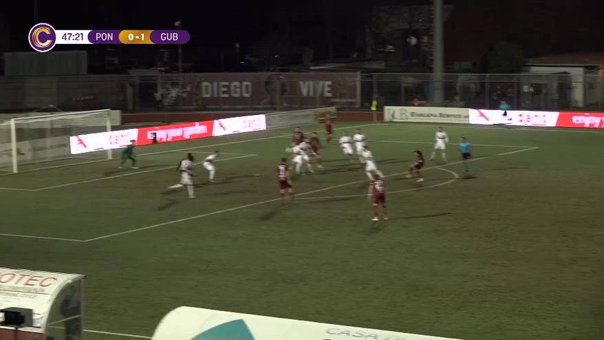 Faggi la piazza all'incrocio: il gol contro il Gubbio