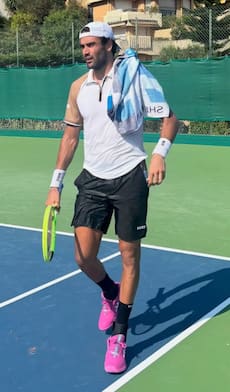 Le vacanze dei tennisti non sono mai vere vacanze