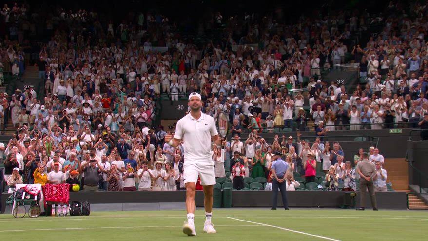 Wimbledon, Dimitrov al 3° turno: battuto Mensik