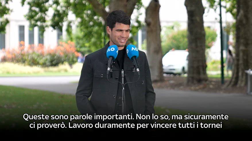 Alcaraz: "Vincere tutti i 4 Slam quest'anno? Ci proverò"