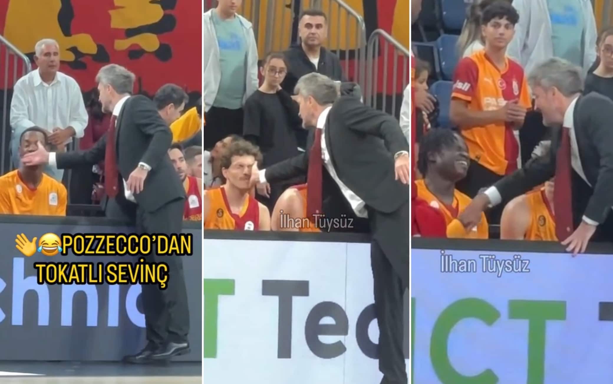 Pozzecco 'alla Cannavacciuolo': schiaffi al suo Galatasaray. VIDEO