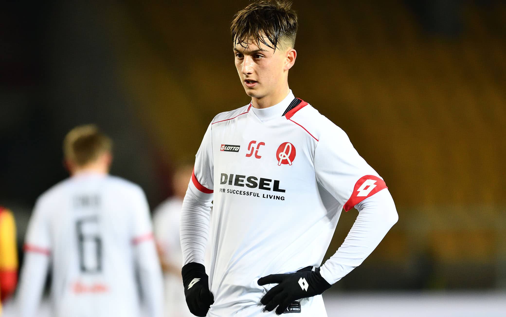 Tommaso Mancini, 18 anni il prossimo 23 luglio, baby centravanti del Vicenza