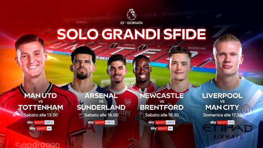Premier League, il meglio della 25^ giornata su Sky
