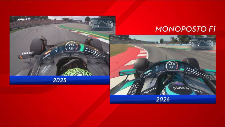 F1, il confronto tra le macchine del 2026 e quelle del 2025