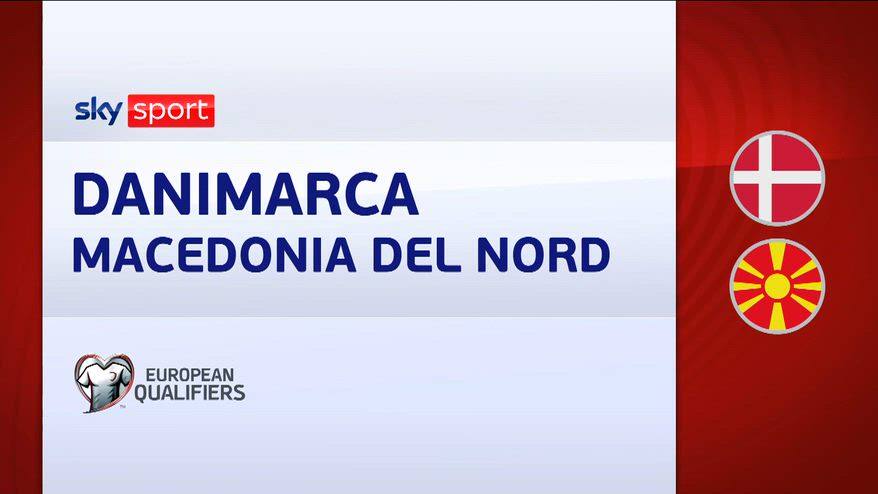 Danimarca-Macedonia del Nord 4-0: gol e highlights