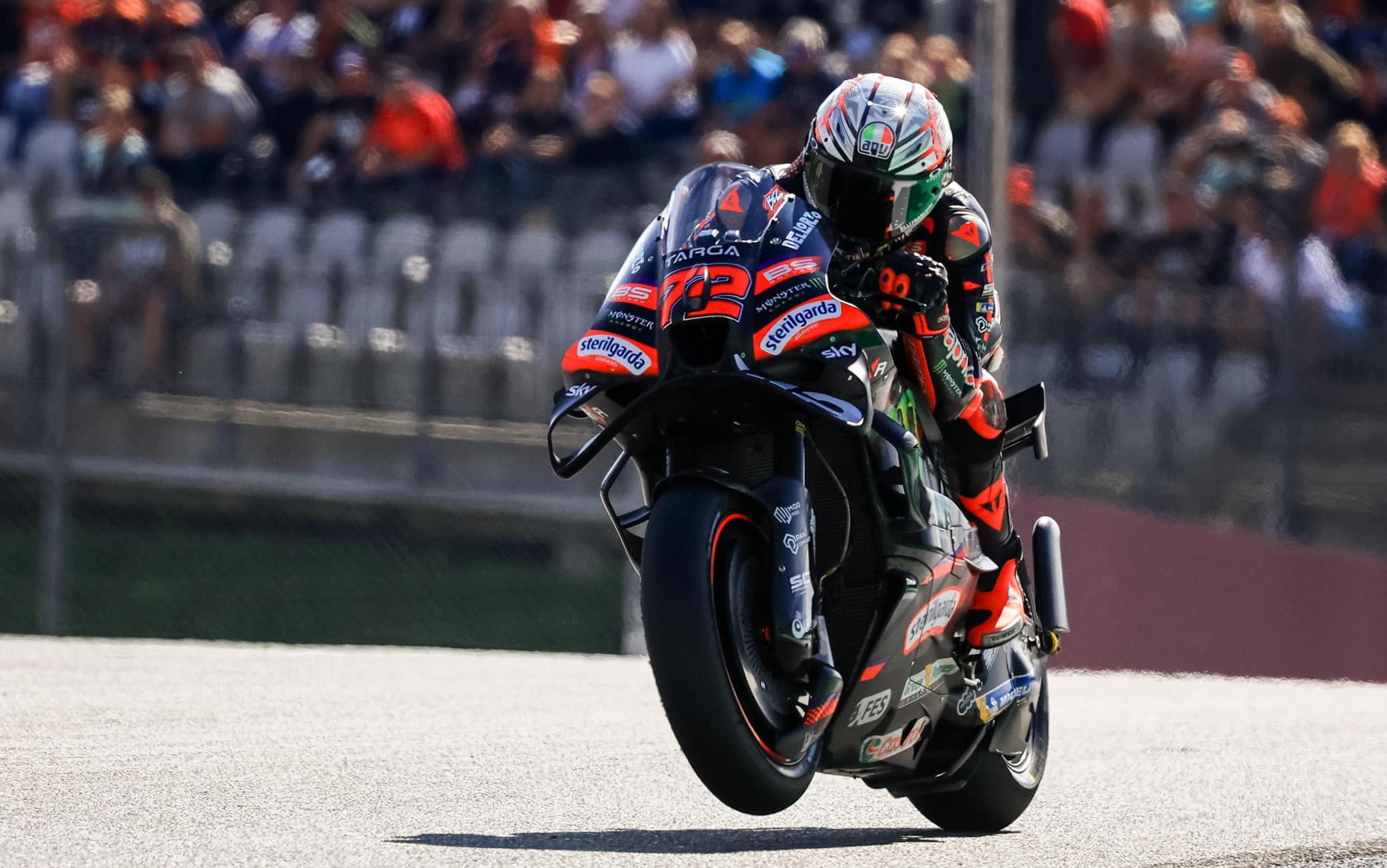 MotoGP in Austria: Bezzecchi il più veloce nel warm up, 2° Marc Marquez, 4° Martin