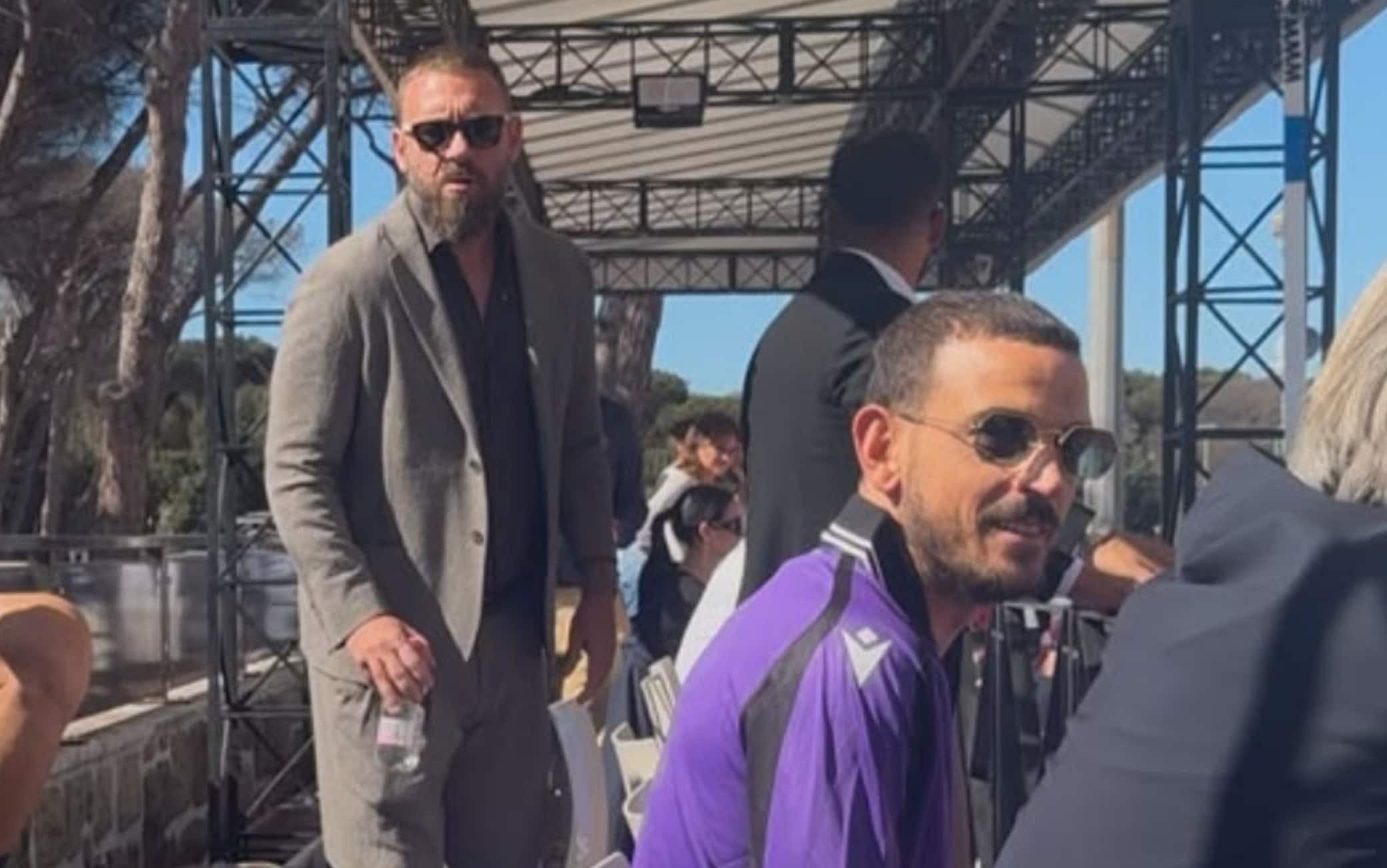 Ostiamare-Forlì, ospiti d'onore in tribuna: il presidente De Rossi insieme a Florenzi