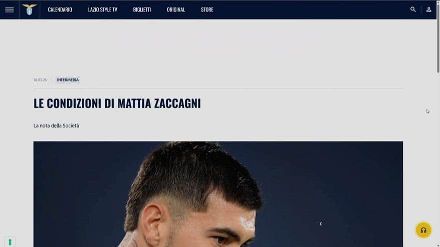 Zaccagni ko: infortunio muscolare alla coscia destra