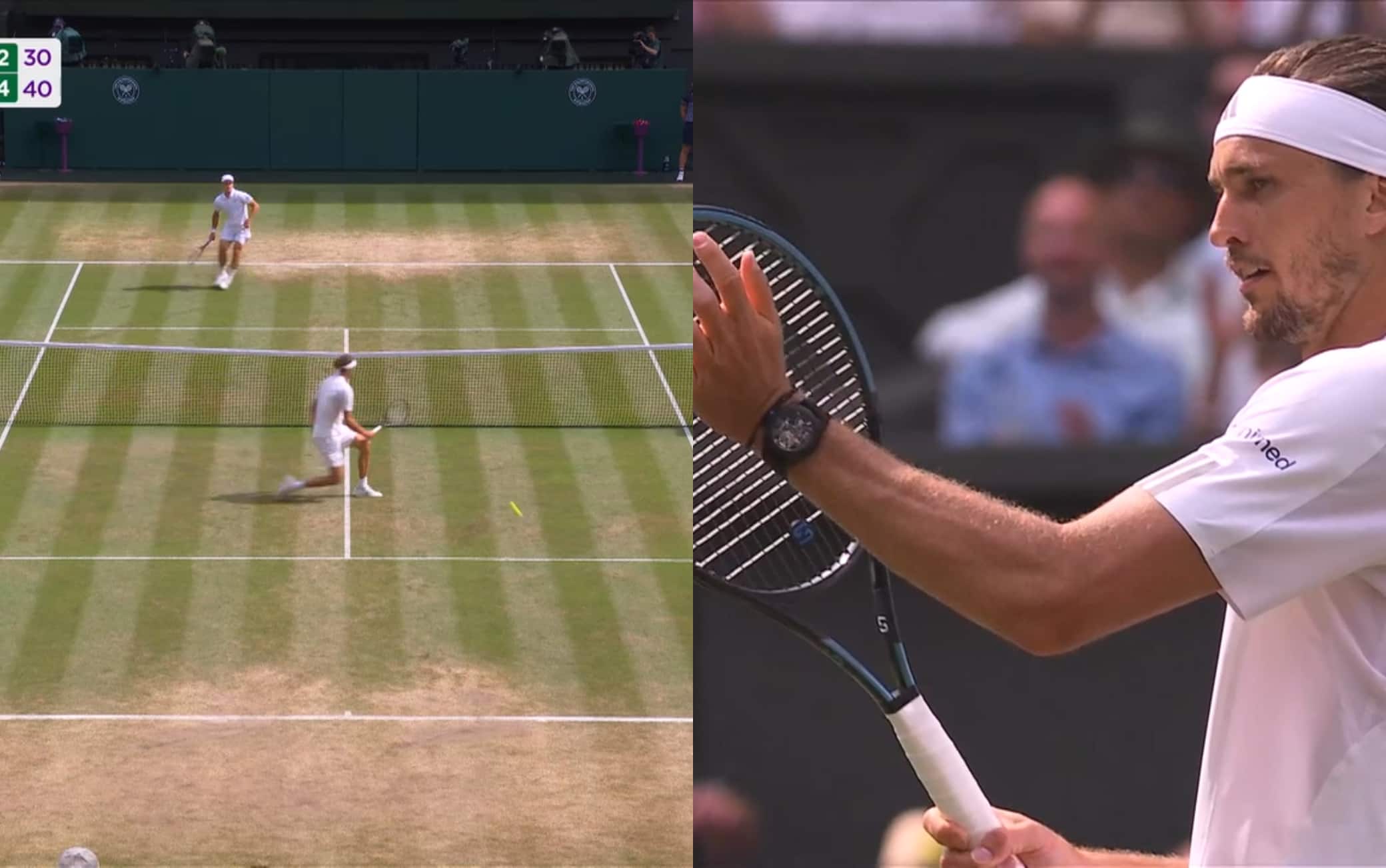 Fery, passante super a Wimbledon: anche Zverev applaude. VIDEO