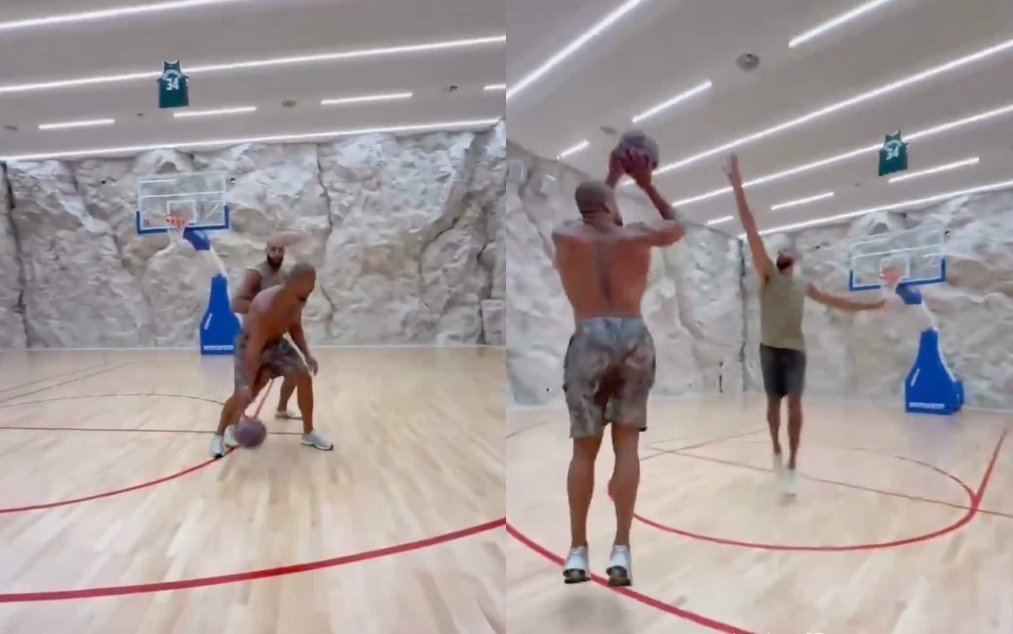 NBA, Gobert si allena contro un lottatore della UFC...e subisce la tripla in step-back