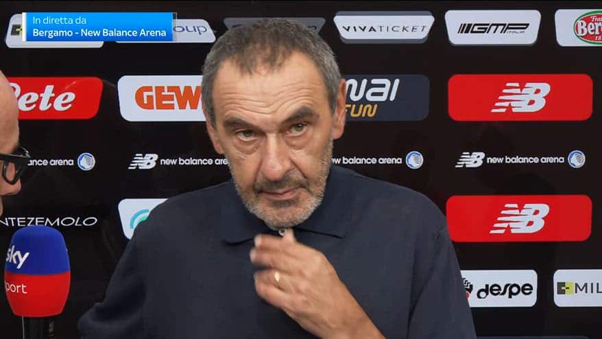 Atalanta, Sarri: "Siamo una squadra in costruzione"