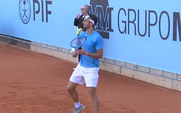 Musetti, allenamento con Zhang in vista degli ottavi al Madrid Open. VIDEO 