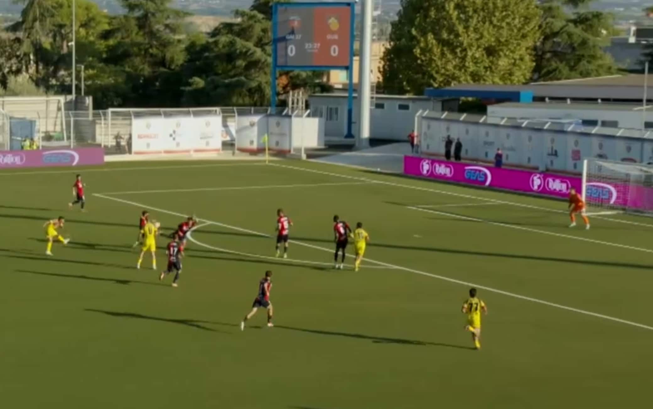 Guidonia-Gubbio, che gol di Giannotti per l'1-0. VIDEO
