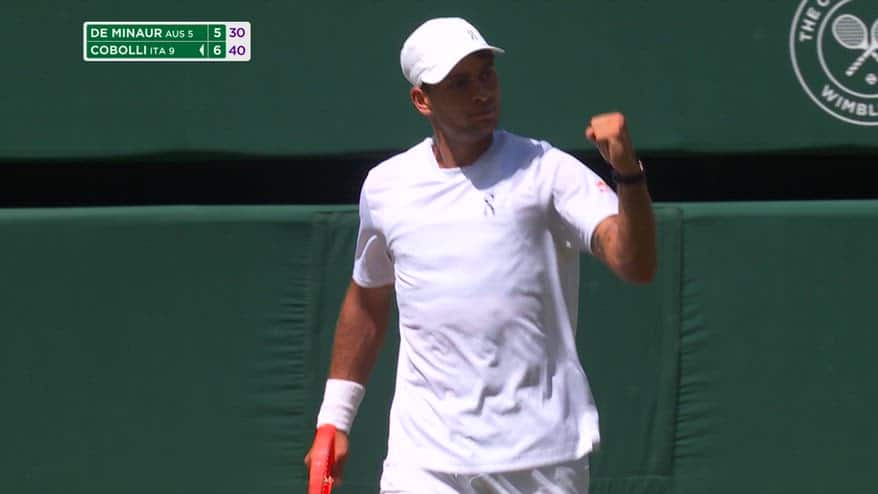 Wimbledon, Cobolli ai quarti: De Minaur ko in 3 set