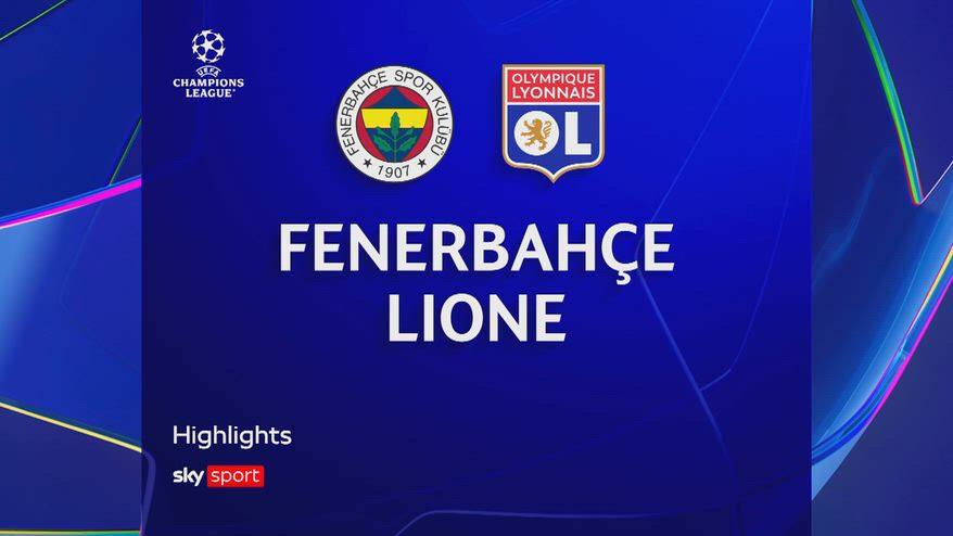 Fenerbahce-Lione 1-1: gol e highlights Champions