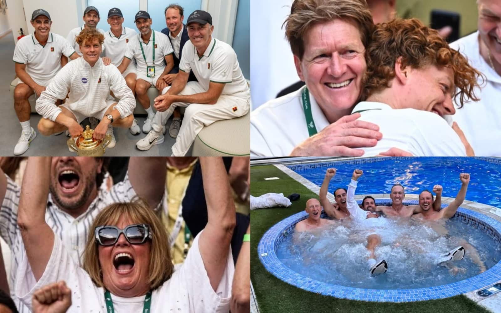 Wimbledon, il dietro le quinte del trionfo di Sinner visto da Gary Cahill: foto e video