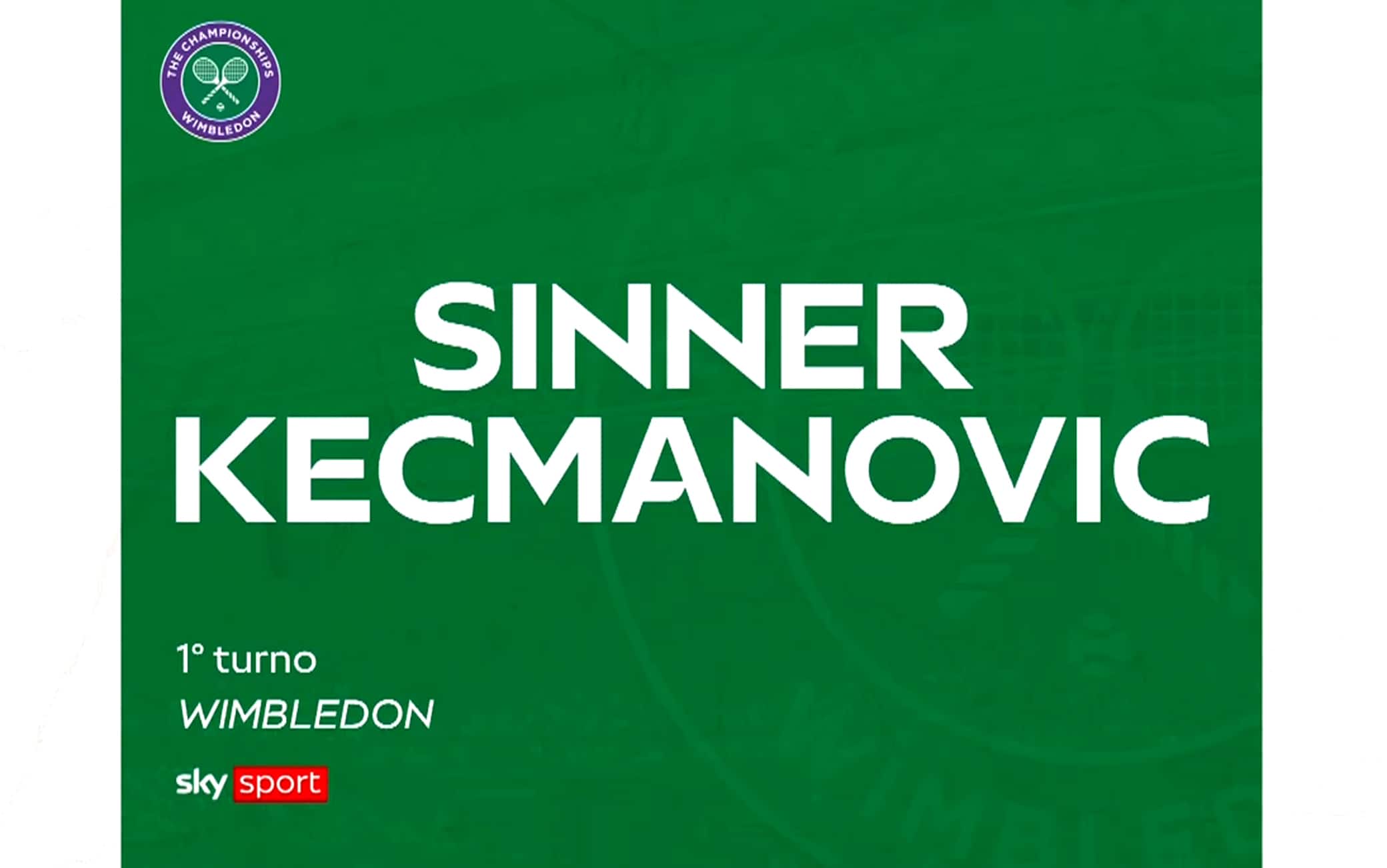 Sinner-Kecmanovic: highlights Wimbledon