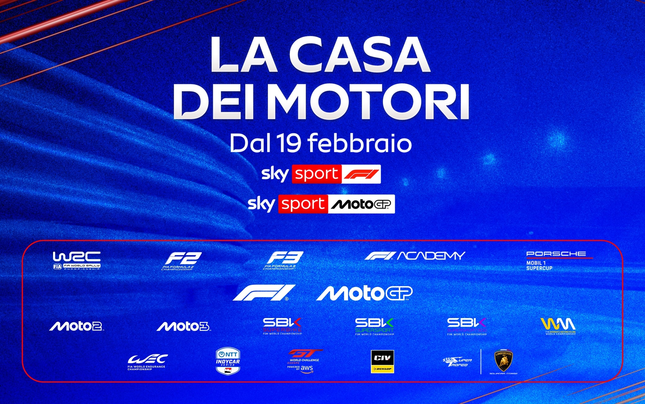 Al via lo spettacolo dei motori su Sky, oltre 1800 ore live!