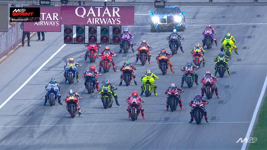 GP Austria, la partenza della Sprint Race