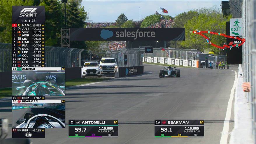 GP Canada, Alonso a muro nelle qualifiche sprint