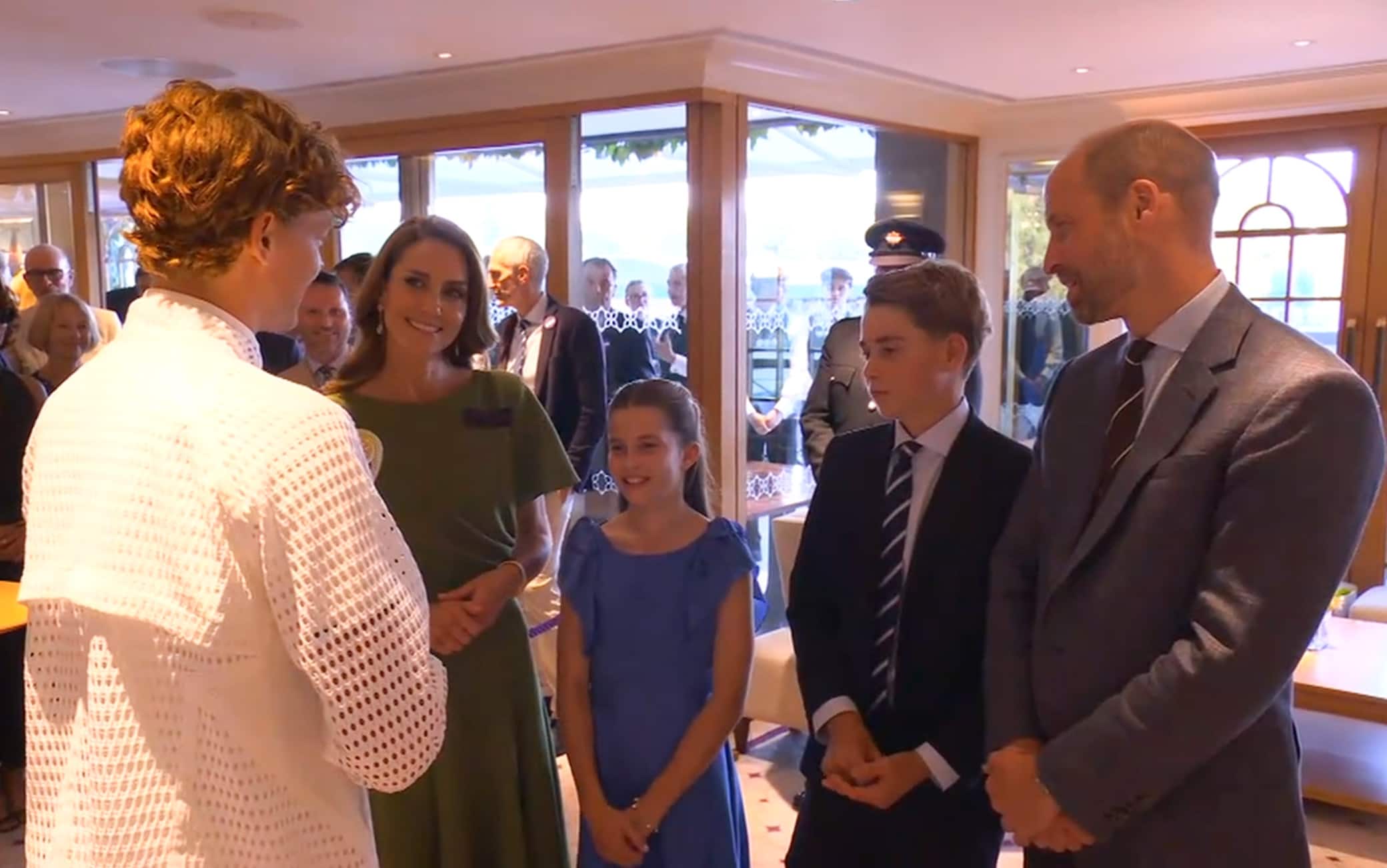 Sinner incontra William e Kate a Wimbledon: il video e il dialogo