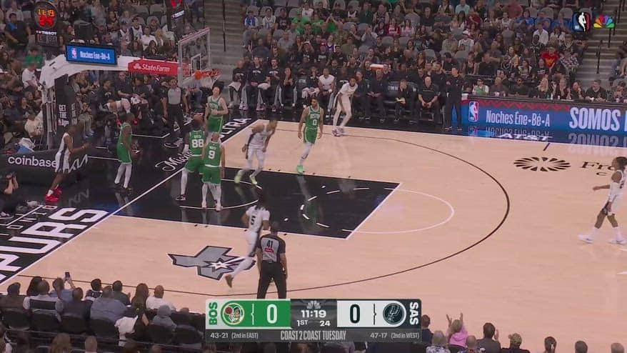 NBA, 39 punti di Victor Wembanyama contro Boston