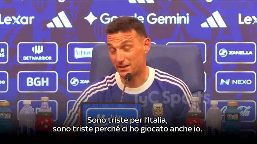 Scaloni: "L'Italia fuori dai Mondiali mi rende triste"